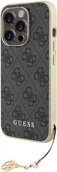 Etui Guess 4G Charms Collection do Apple iPhone 15 Pro Grey (GUHCP15LGF4GGR) - obraz 2
