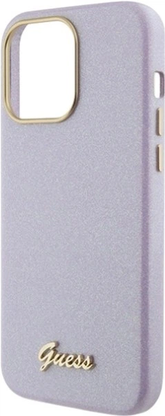 Панель Guess Glitter Glossy Script для Apple iPhone 15 Pro Lilac (GUHCP15LPGMCSL) - зображення 6