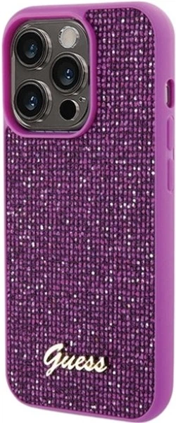 Etui Guess Disco Metal Script do Apple iPhone 15 Pro Fuchsia (GUHCP15LPMSDGSF) - obraz 2