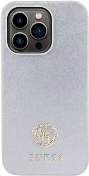 Etui Guess Strass Metal Logo do Apple iPhone 15 Pro Silver (GUHCP15LPS4DGPS) - obraz 3