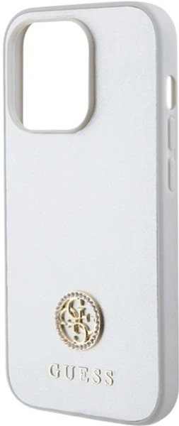 Etui Guess Strass Metal Logo do Apple iPhone 15 Pro Silver (GUHCP15LPS4DGPS) - obraz 6
