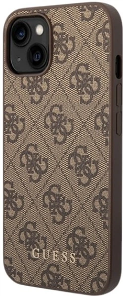 Панель Guess 4G Metal Gold Logo для Apple iPhone 15 Plus/14 Plus Brown (GUHCP15MG4GFBR) - зображення 2