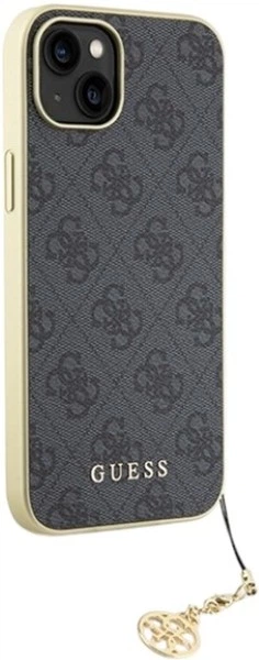 Панель Guess 4G Charms Collection для Apple iPhone 15 Plus/14 Plus Grey (GUHCP15MGF4GGR) - зображення 4