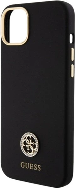 Панель Guess Silicone Logo Strass 4G для Apple iPhone 15 Plus/14 Plus Black (GUHCP15M4DGPK) - зображення 6