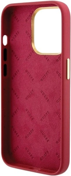 Etui Guess Silicone Script Metal Logo & Frame do Apple iPhone 15 Pro Magenta (GUHCP15LSMBSLM) - obraz 7