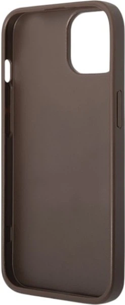 Панель Guess 4G Metal Gold Logo для Apple iPhone 15 Plus/14 Plus Brown (GUHCP15MG4GFBR) - зображення 7