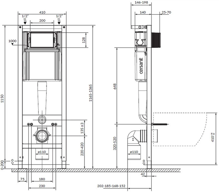 Zestaw instalacyjny Cersanit S701-754 - obraz 2