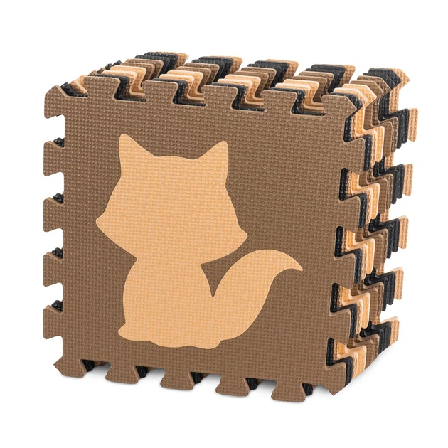 Mata piankowa edukacyjna KIK puzzle 85 x 85 cm 9 elementow (KX5209) (5903039733008) - obraz 3