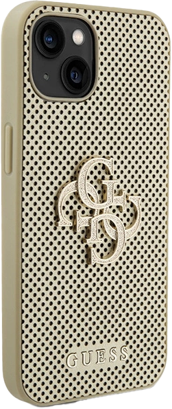 Etui Guess Sequin Script Metal do Apple iPhone 15/14/13 Gold (3666339151560) - obraz 4
