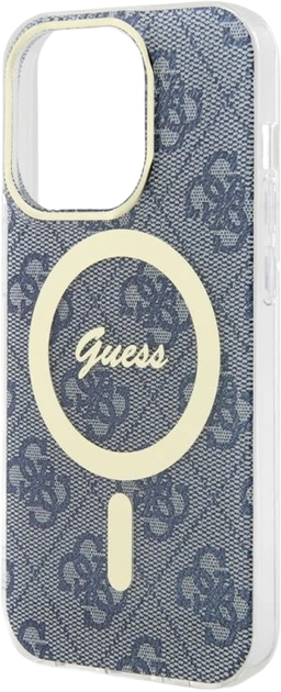 Панель Guess IML 4G MagSafe для Apple iPhone 15 Pro Blue (3666339194642) - зображення 5