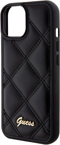 Etui Guess Quilted Metal Logo do Apple iPhone 15/14/13 Black (3666339149604) - obraz 6