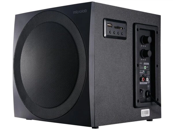 Мультимедійна акустика Microlab M-300U, 38 Вт, 2.1 каналу, дротове підключення, USB, FM-тюнер, чорна (LKMTR_800227) - Фото 2 Мультимедійна акустика Microlab M-300U, 38 Вт, 2.1 каналу, дротове підключення, USB, FM-тюнер, чорна (LKMTR_800227) - зображення 2