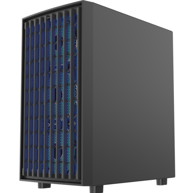 Геймерський корпус для ПК Miditower, сталь та пластик, ARGB підсвічування, ATX/Micro ATX/Mini-ITX, чорний - зображення 3