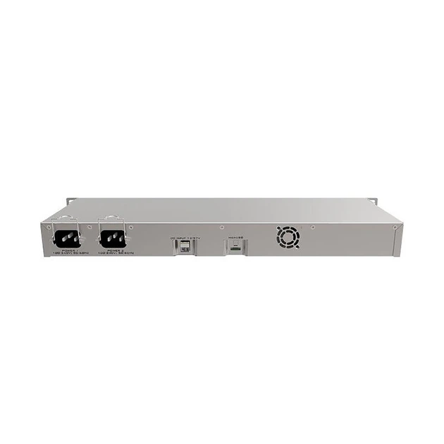 Высокопроизводительный маршрутизатор для сети MikroTik с 13 гигабитными портами, поддержка VPN и металлический корпус, серый - изображение 2