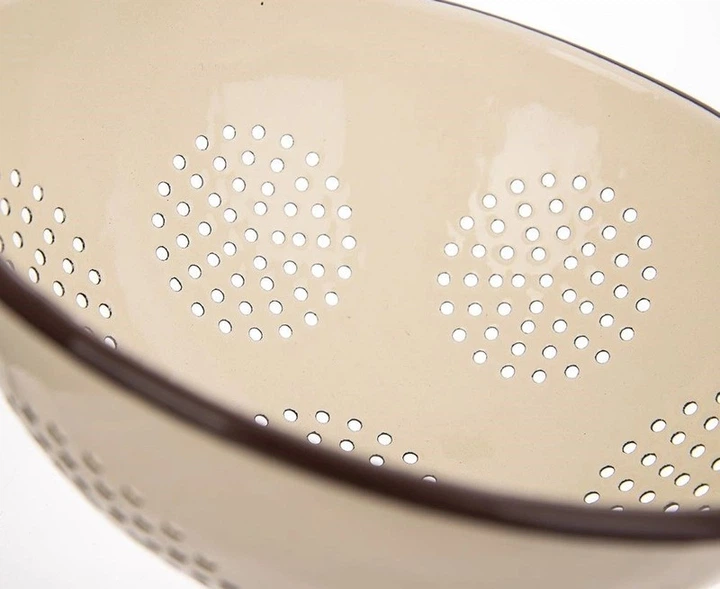 Cedzak kuchenny Orion Brown emaliowany 22 cm (8592381164898) - obraz 4