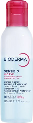 Міцелярна вода Bioderma Sensibio H2O Eye для зняття макіяжу з очей і губ 125 мл (3701129812044) - зображення 1