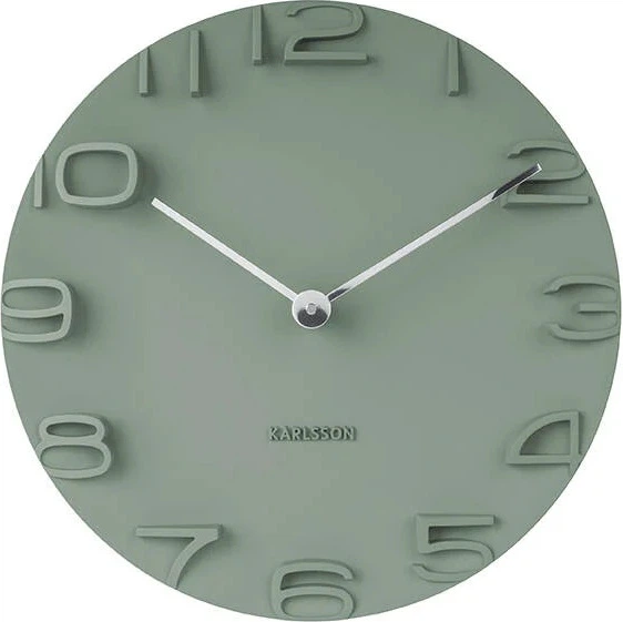 Настінний годинник Karlsson Edge 42 см Темно-зелений (8714302686689) - зображення 1