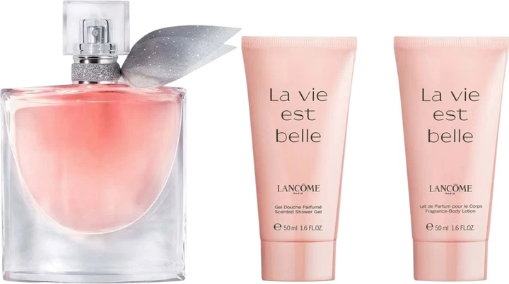Набір для жінок Lancome La Vie Est Belle Парфумована вода 30 мл + Лосьйон для тіла 50 мл + Гель для душу 50 мл (3614274078411 / 3614274652208) - зображення 2