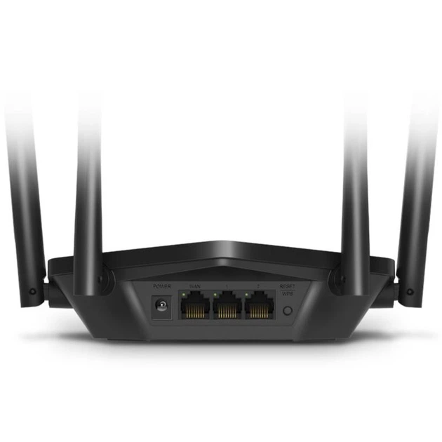Wi-Fi роутер Mercusys, Wi-Fi 6, MU-MIMO, MESH, 1 Гбит/с, черный - изображение 3