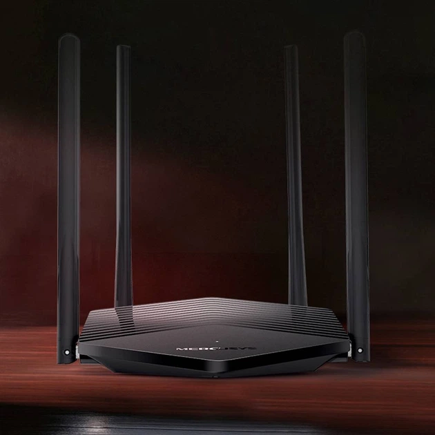 Wi-Fi роутер Mercusys, Wi-Fi 6, MU-MIMO, MESH, 1 Гбит/с, черный - изображение 5