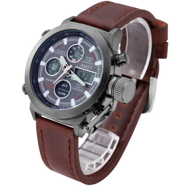 Мужские часы AMST AM3003 Коричневые ORIGINAL (10648) – купити