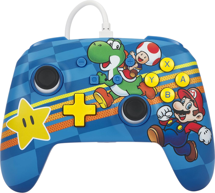 Контролер PowerA Enhanced Wired Controller for Nintendo Switch Mushroom Kingdom Friends (NSGP0201-01) - зображення 1
