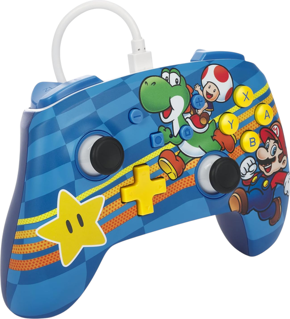 Контролер PowerA Enhanced Wired Controller for Nintendo Switch Mushroom Kingdom Friends (NSGP0201-01) - зображення 2