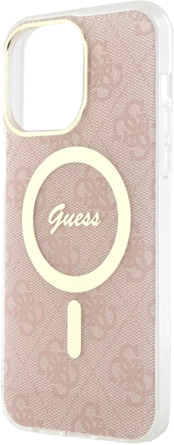 Панель Guess IML 4G MagSafe для Apple iPhone 15 Pro Pink (3666339194680) - зображення 5