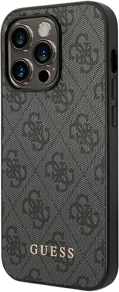Панель Guess 4G Metal Gold Logo для Apple iPhone 15 Pro Max Grey (3666339171773) - зображення 2