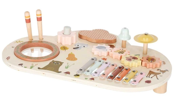 Освітній дерев'яний столик KIK музичний тарілки барабан KX2898 (5903039763449) - зображення 6