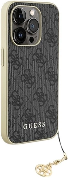 Панель Guess 4G Charms Collection для Apple iPhone 15 Pro Max Grey (3666339171698) - зображення 4