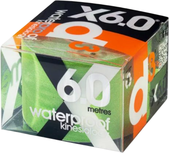 Кинезио тейп водонепроницаемый D3 X6.0 Xtreme 5 см x 6 м Лайм (9421905741682) - изображение 2