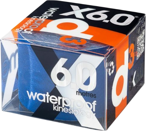 Кинезио тейп водонепроницаемый D3 X6.0 Xtreme 5 см x 6 м Синий (9421905741699) - изображение 2