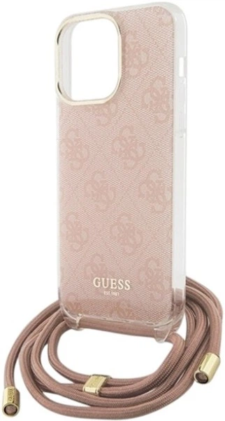 Панель Guess Crossbody Cord 4G Print для Apple iPhone 15 Pro Max Pink (3666339148379) - зображення 5