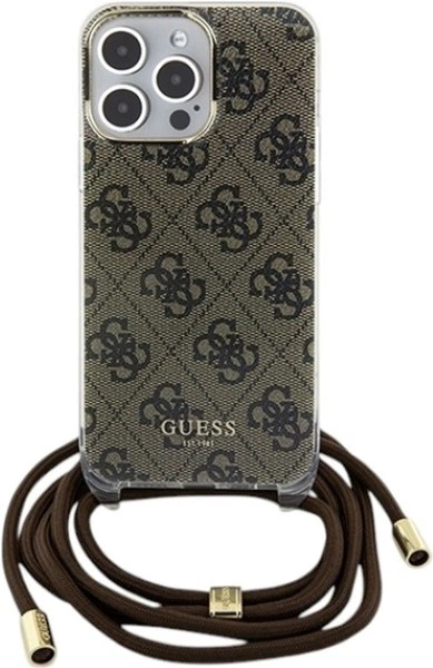 Панель Guess Crossbody Cord 4G Print для Apple iPhone 15 Pro Max Brown (3666339148096) - зображення 2