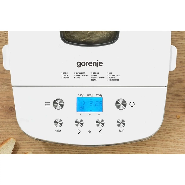 Хлібопічка Gorenje BM1350W White UA - изображение 5