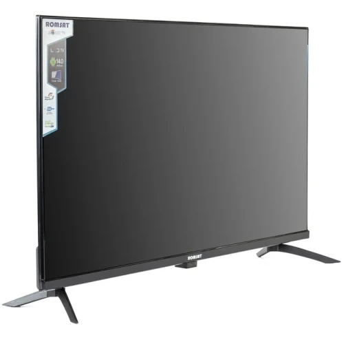 Телевізор 32" Romsat 32HSQ1221T2, Black, LED, 1366х768, 60 Гц, 3500:1, Smart TV (Android 14), DVB-T2/C, Wi-Fi, Bluetooth, RJ45, 2xHDMI, 2xUSB, 2 x 10 Вт, VESA 100x100 - Фото 1 Телевізор 32" Romsat 32HSQ1221T2, Black, LED, 1366х768, 60 Гц, 3500:1, Smart TV (Android 14), DVB-T2/C, Wi-Fi, Bluetooth, RJ45, 2xHDMI, 2xUSB, 2 x 10 Вт, VESA 100x100 - изображение 1