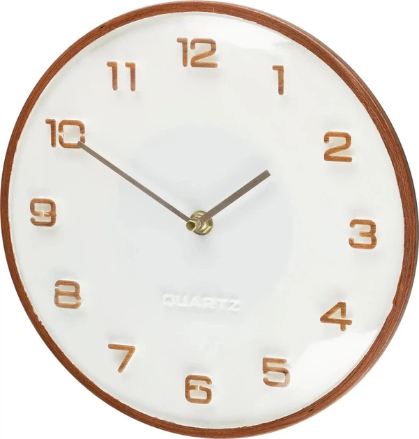 Настінний годинник 4Living Caserta 25 см Білий (6410416407555) - зображення 2