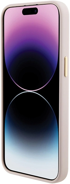 Панель Guess Silicone Logo Strass 4G для Apple iPhone 15 Pro Max Light Pink (3666339148935) - зображення 5