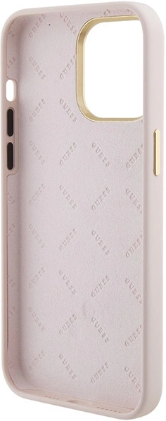 Панель Guess Silicone Logo Strass 4G для Apple iPhone 15 Pro Max Light Pink (3666339148935) - зображення 7