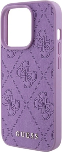 Панель Guess Leather 4G Stamped для Apple iPhone 15 Pro Max Purple (3666339150471) - зображення 6