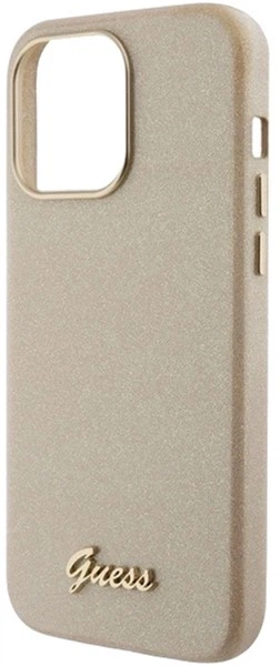 Панель Guess Glitter Glossy Script для Apple iPhone 15 Pro Max Gold (3666339155513) - зображення 5