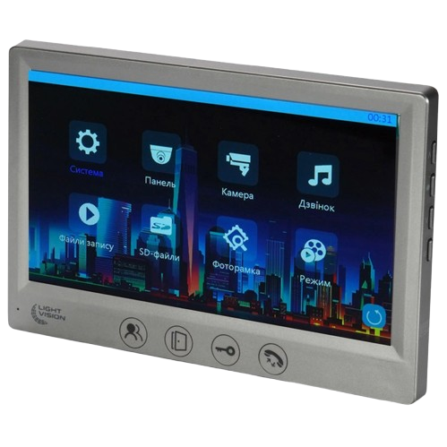 Видеодомофон Light Vision AMSTERDAM FHD Gray с цветным 7" IPS дисплеем и Full HD записью - изображение 2