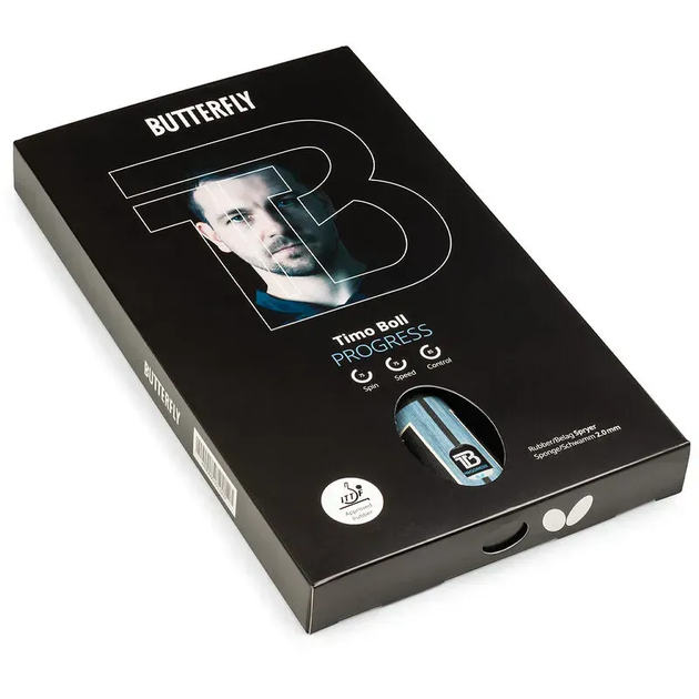 Ракетка для настільного тенісу Butterfly Timo Boll Progress FL, чорно-червона - изображение 3