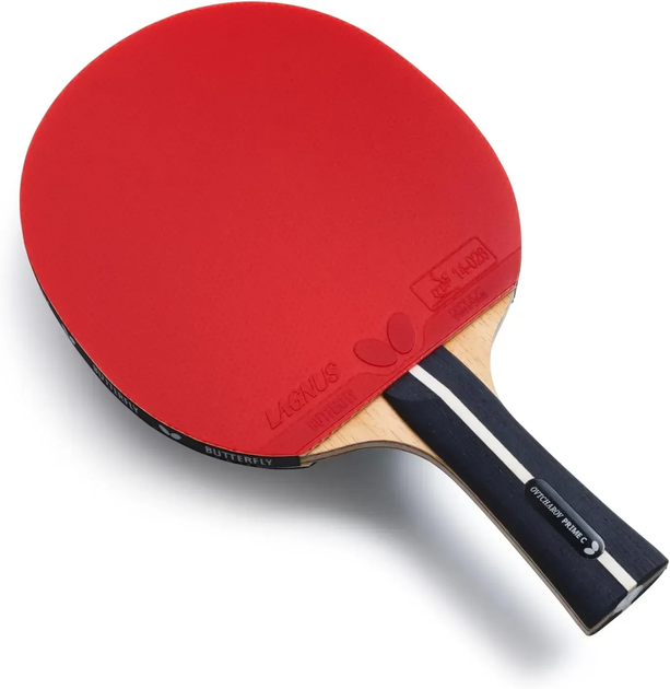 Ракетка для настільного тенісу Butterfly Ovtcharov Prime C Carbon FL, чорно-червона - изображение 2