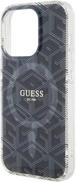 Панель Guess IML GCube MagSafe для Apple iPhone 15 Pro Black (3666339221867) - зображення 6