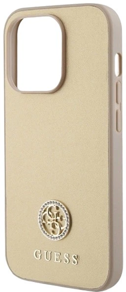 Etui Guess Strass Metal Logo do iPhone 15 Pro Max Gold (3666339151034) - obraz 5