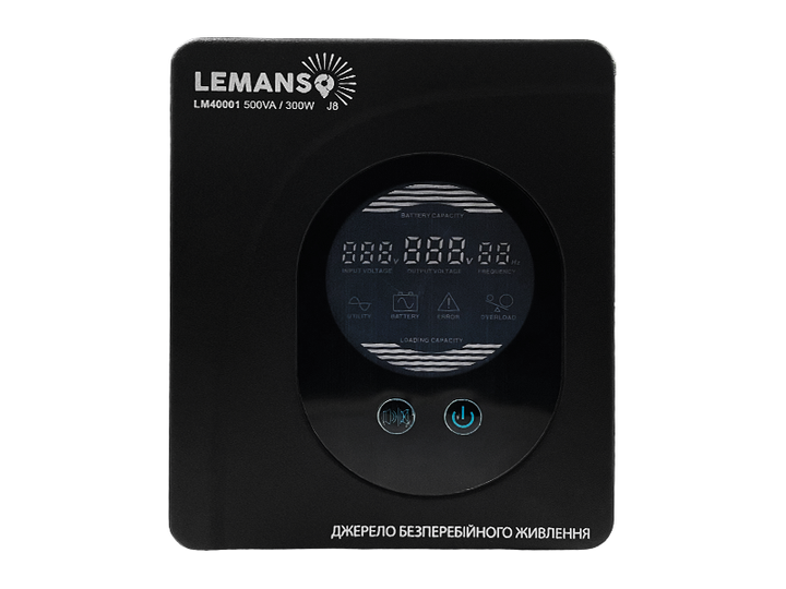 ИБП Lemanso LM40001 500VA 300Вт 140-275V Черный - изображение 2