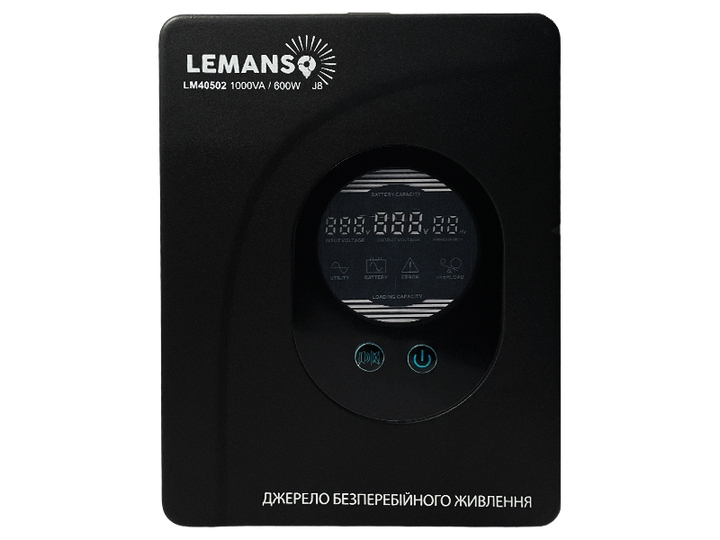 ИБП Lemanso LM40502 1000VA 600Вт 140-275V Черный - Фото 2 ИБП Lemanso LM40502 1000VA 600Вт 140-275V Черный - изображение 2