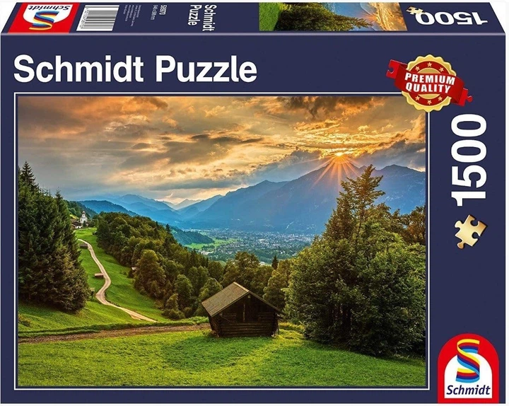 Puzzle Schmidt Zachód słońca nad Wambergiem 1500 elementów 110007 (4001504589707) - obraz 1